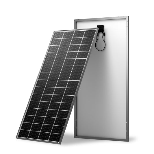 Photonomy 300W Monocrystalline Solar Panel Front and Rear View